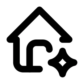 Home Spark Line Icon