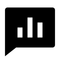 Chat Poll Fill Icon