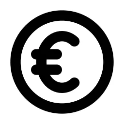 Coin Euro Line Icon