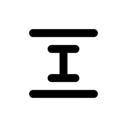 Spacing Height Duo Icon