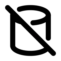 Cylinder Off Line Icon