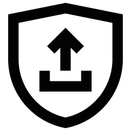 Arrow Up Shield Icon