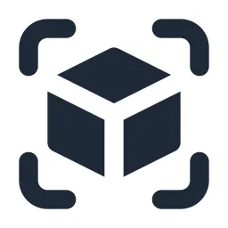 Scan Box Solid Icon