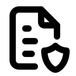 File Text Shield Line Icon