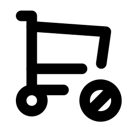 Shopping Cart Cancel Line Icon