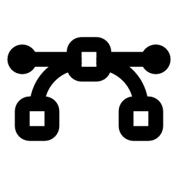 Vector Bezier Line Icon