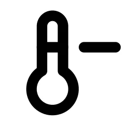 Temperature Minus Line Icon