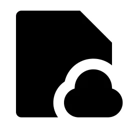 File Cloud Fill Icon