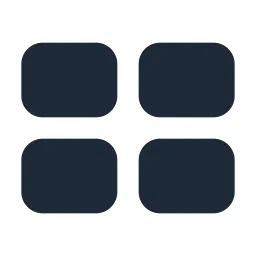 Layout Cards Solid Icon