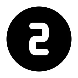 Circle Number 2 Icon