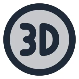 3d Circle Duotone Icon