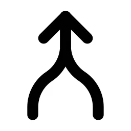 Arrow Merge Line Icon