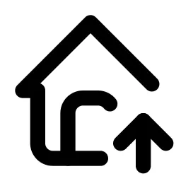 Home Up Line Icon