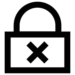 Xmark Padlock Icon