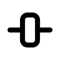 Layout Align Middle Line Icon