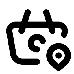 Basket Pin Line Icon
