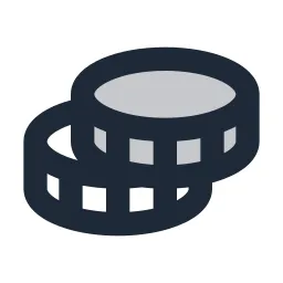 Coins 2 Duotone Icon
