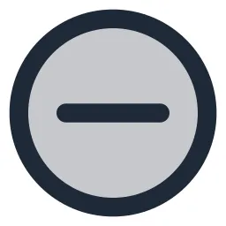 Minus Circle Duotone Icon
