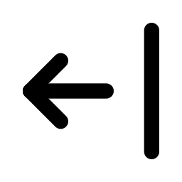 Arrow Bar Left Line Icon