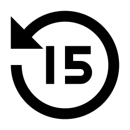 Replay 15 Fill Icon