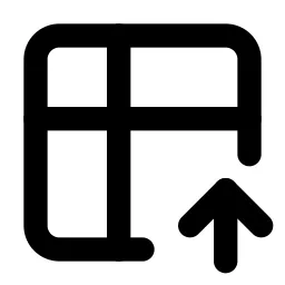 Table Import Line Icon