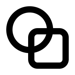 Circle Square Line Icon