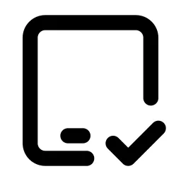 Device Ipad Check Line Icon