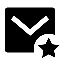 Mail Star Fill Icon