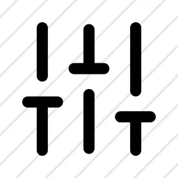 Settings Slider Three Icon