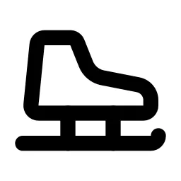 Ice Skating Line Icon