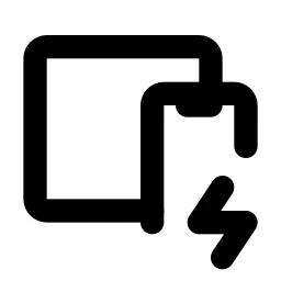 Devices Bolt Line Icon