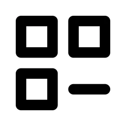 Category Minus Line Icon