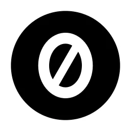 Creative Commons Zero Fill Icon