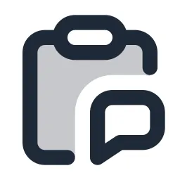 Clipboard Chat Duotone Icon