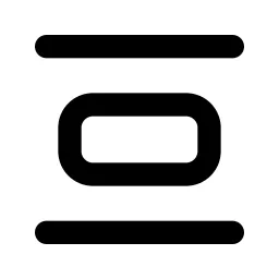 Layout Distribute Horizontal Line Icon