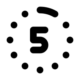Time Duration 5 Line Icon