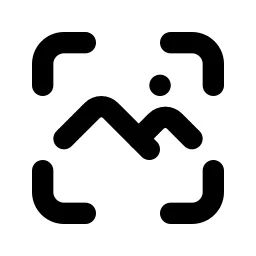 Photo Scan Line Icon