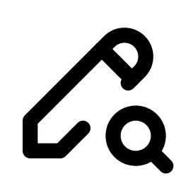 Pencil Search Line Icon