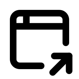 Browser Share Line Icon
