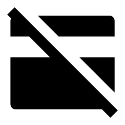 No Credit Card Fill Icon