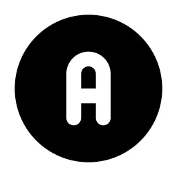 Circle Letter A Icon