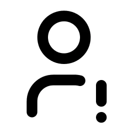 User Exclamation Line Icon