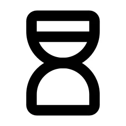 Hourglass High Line Icon