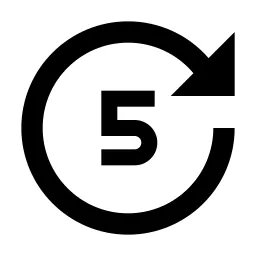 Forward 5 Fill Icon