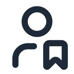 User Bookmark Line Icon