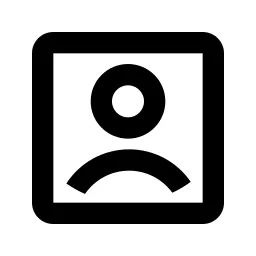 Account Box Line Icon