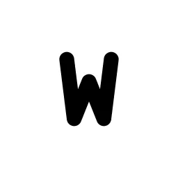 Letter W Small Line Icon