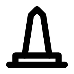 Building Monument Line Icon