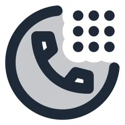 Phone Dial Circle Duotone Icon