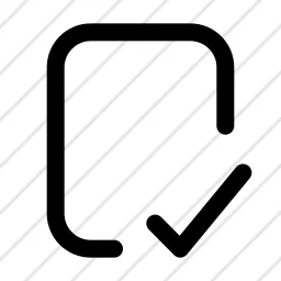 Page Check Signed Document Icon